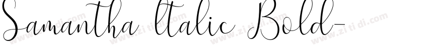 Samantha ltalic Bold字体转换